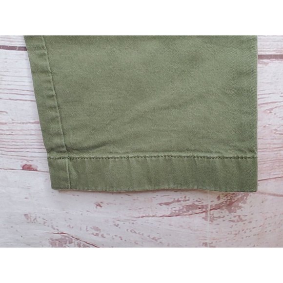 L.L. Bean Outlet Standard Fit Deep Olive Lakewashed 32x32 Men Khaki Pants - Picture 5 of 12